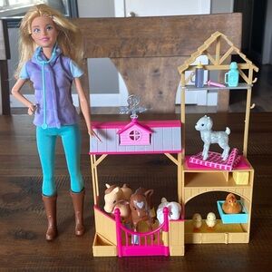 Barbie Farm Vet Playset with Accessories